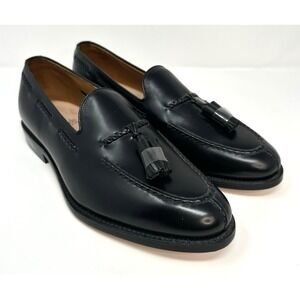 Allen Edmonds Pembrooke Shoes 9 D Black Split Toe Tassel Loafer 7107 New